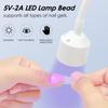 Mini usb manicure máquina de terapia de luz unha polonês lâmpada de cozimento led pequena lâmpada portátil de terapia de luz