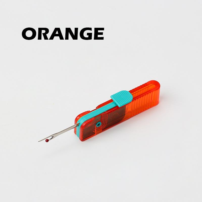 

U-образный диск Складная ручка Нитевдеватель Ручной работы Вышивка крестом Нитевдеватель для головки нити, Инструмент для удаления ниток у одежды оранжевый