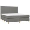 VidaXL Slatted Bed Base with Mattress and LED, Upholstered Bed, Double Bed, Adult Bed for Interior Bedroom, 3135294
