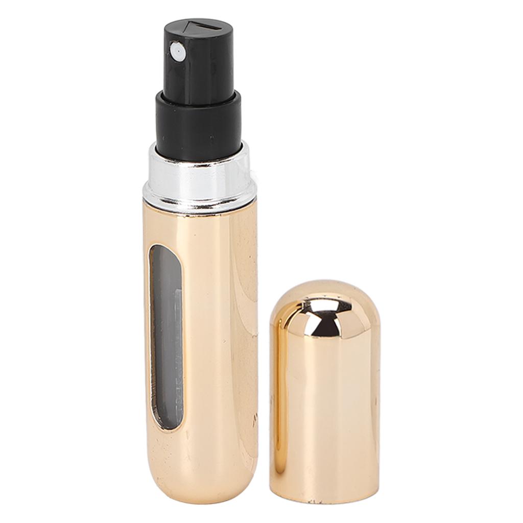 Portable Perfume Bottle Liquid Dispensing Atomizer Bottle for Traveling Outgoing 5mlGold