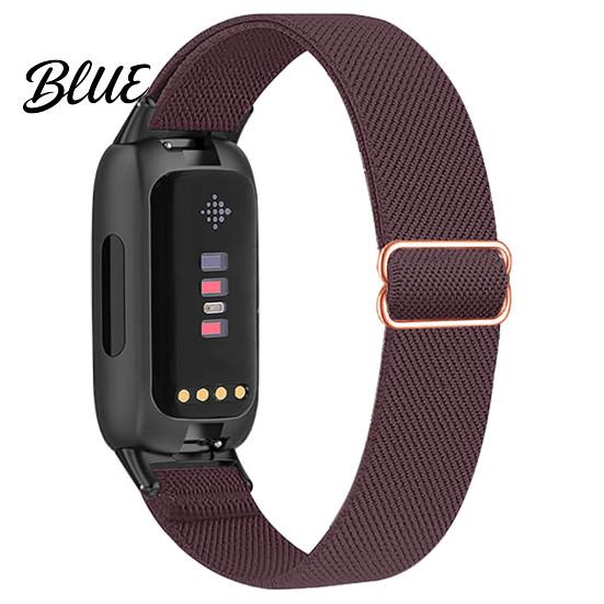 Quick Release Watch Band Elastic Nylon Bands for Fitbit Inspire 3 Adjustable Replacement Strap Smartwatch Breathable Woven Sports Wristband Women Men
