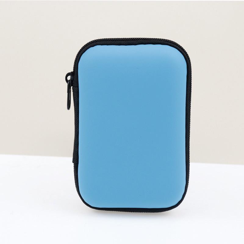 Eva Storage Bag for Earphones, CCD Camera, and Data Cable - Compact PU Zipper Design
