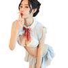 Sex Unterwäsche Mädchen Häschen Leidenschaft Kleidung Studentenbekleidung Cosplay Uniform Versuchung Dreiteiler Großhandel
