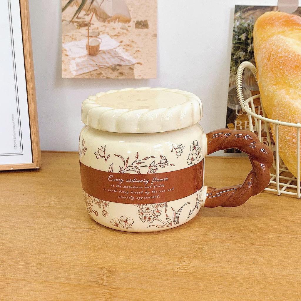 Medium Style Mug Ceramic High Value Water Cup for Girls Home Couple Cup Office Coffee Cup Souvenir