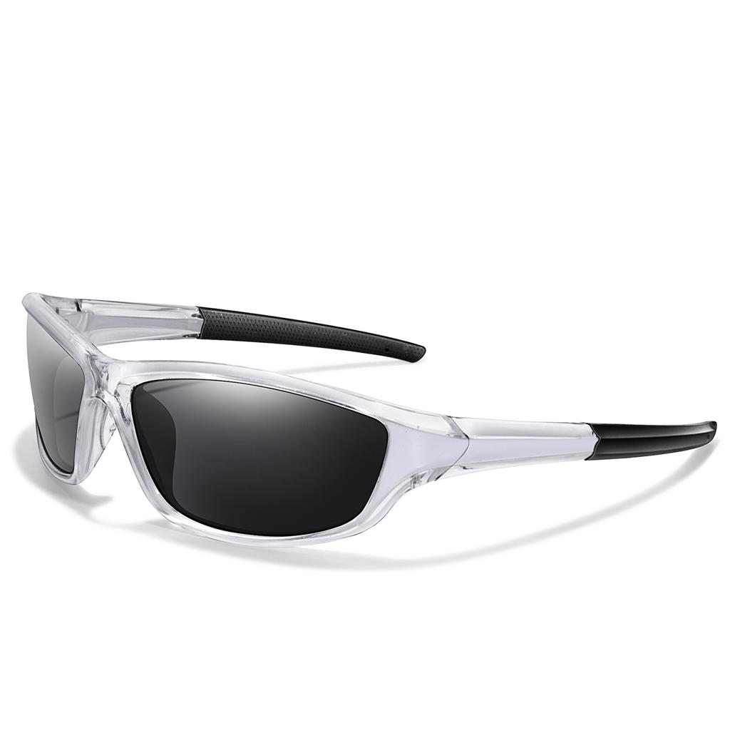 Men and Women Polarized Fishing Sunglasses Outdoor Sports Cycling Driving Hiking Eyewear Camping Travel Transparent Frame UV400