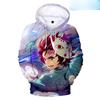 Anime Demon Slayer Kimetsu No Yaiba 3D Printed Hettegensere Menn Dame Hettegenser Harajuku Sweatshirts Gutter Jenter Treningsdresser Klær
