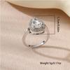 Water Drop Type Diamond-set Niche Jewelry High-end Sense Versatile Women's Multi-color Ring