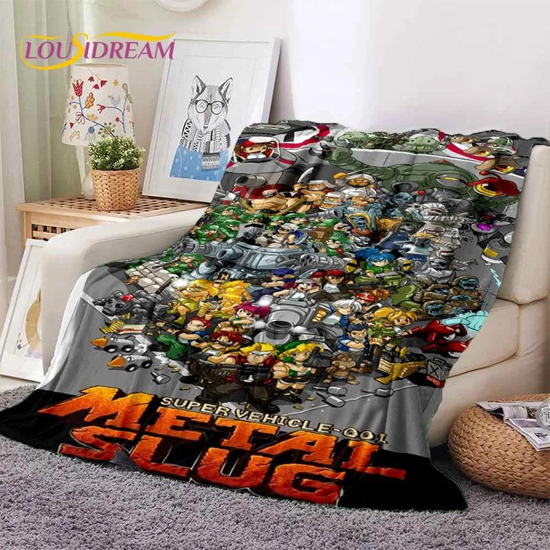 Metal Slug Classic Retro Game Cartoon Soft Flannel Blanket for Beds Bedroom Sofa Picnic,Throw Blanket for Cover Outdoor Leisure