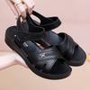 New Style Mom'S Sandals for Outdoor Use, Soft Sole, Comfortable for Middle-Aged And Elderly Women, Flat, Non-Slip Summer Shoes., Women Shoes