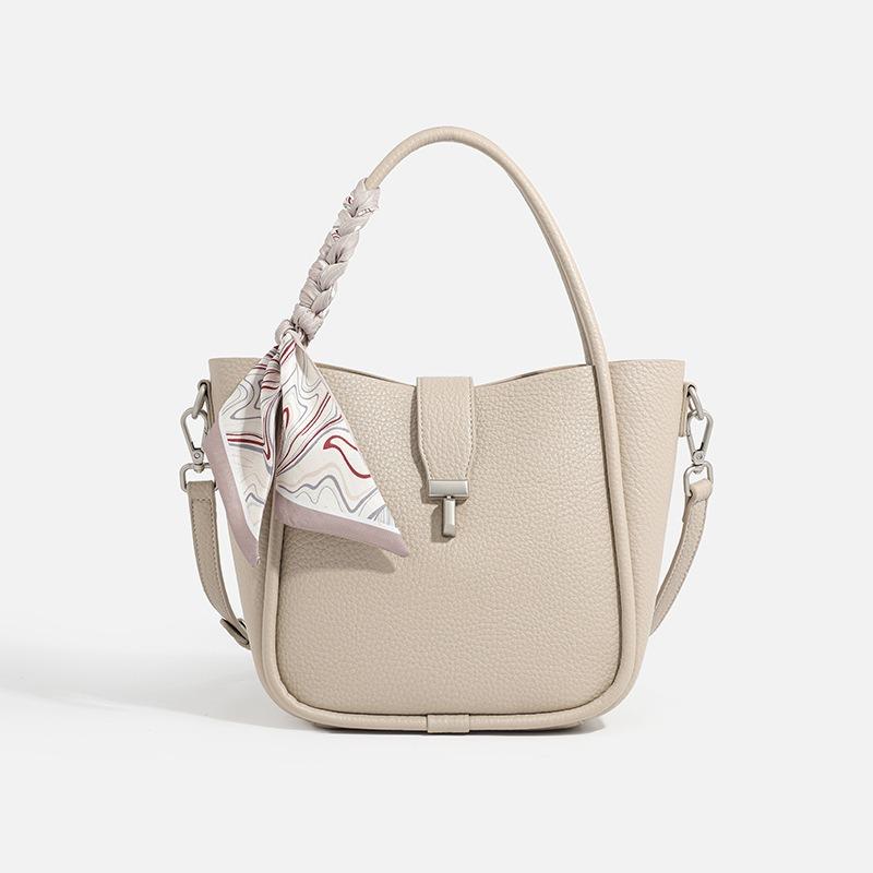 Leather Women's Bags, New Work Large-capacity Commuter Tote Bags, Textured Versatile Handbags, Shoulder Messenger Bags.