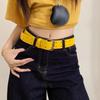 Double-Breasted Wide Waist Belt Versatile Dress Jeans Belt American Women's Belt  Waist Accessories