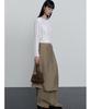 Make A Toast Layered Wide Skirt Pants Brown Mbefpa004Br