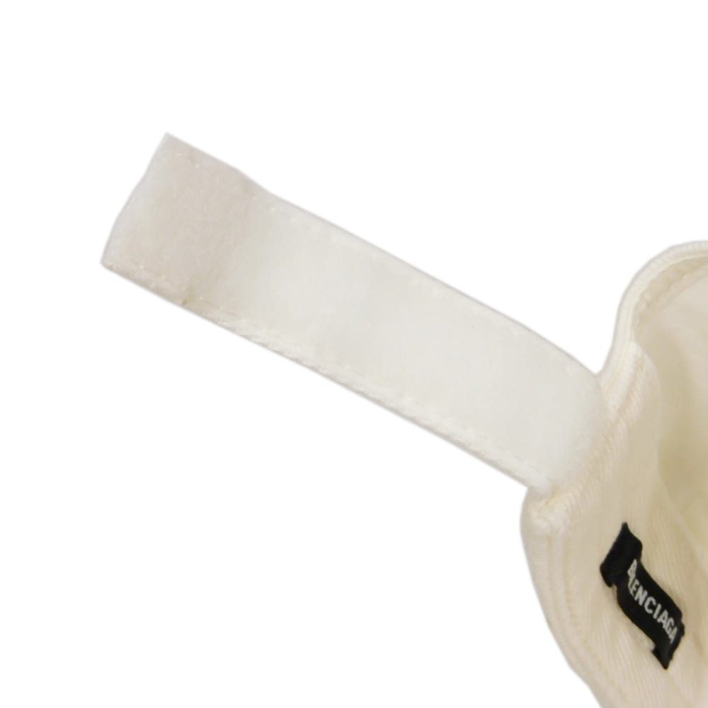 Used 11221 Logo Visor Cap 531588 410B2 9060 7919 L 23.2" Black Baseball Cap with Velcro and Cotton Fits White Men's