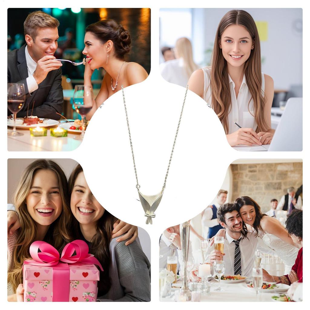 Wearable Vase Necklace Delicate Bouquet Pendant Chain Can Hold Real Or Dried Flowers. A Simple DIY Jewelry Gift Set for Women