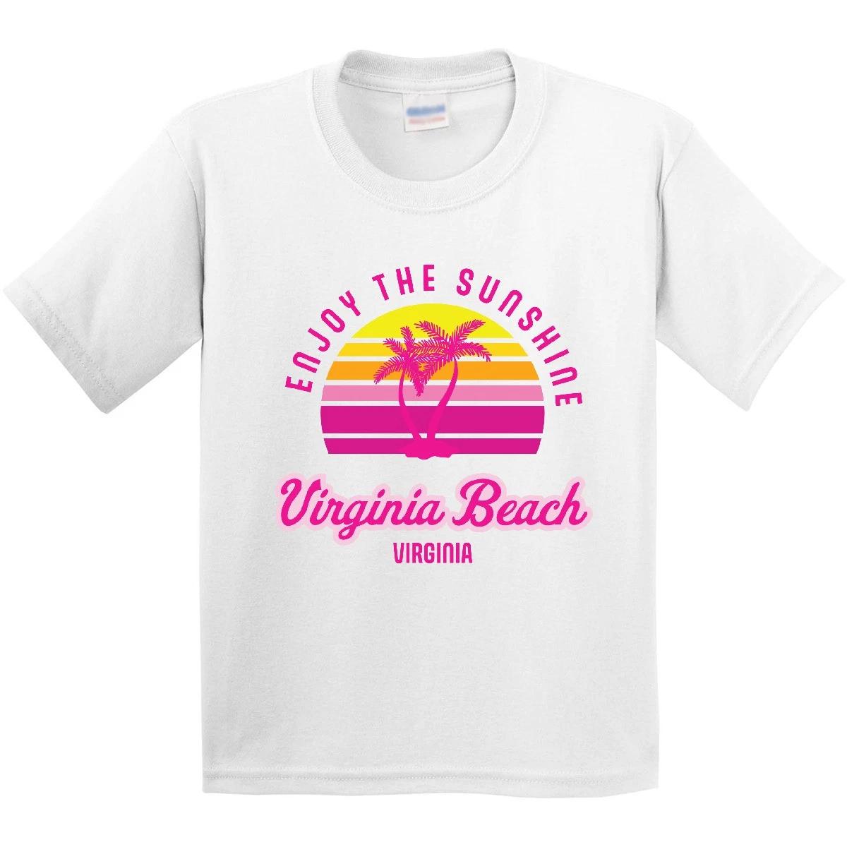 Inktastic Summer Enjoy The Sunshine Virginia Beach Virginia In Youth T-Shirt Tee 160