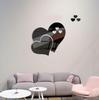 Self-Adhesive Heart Wall Stickers: 3D Acrylic Mirror for Living Room Decoration