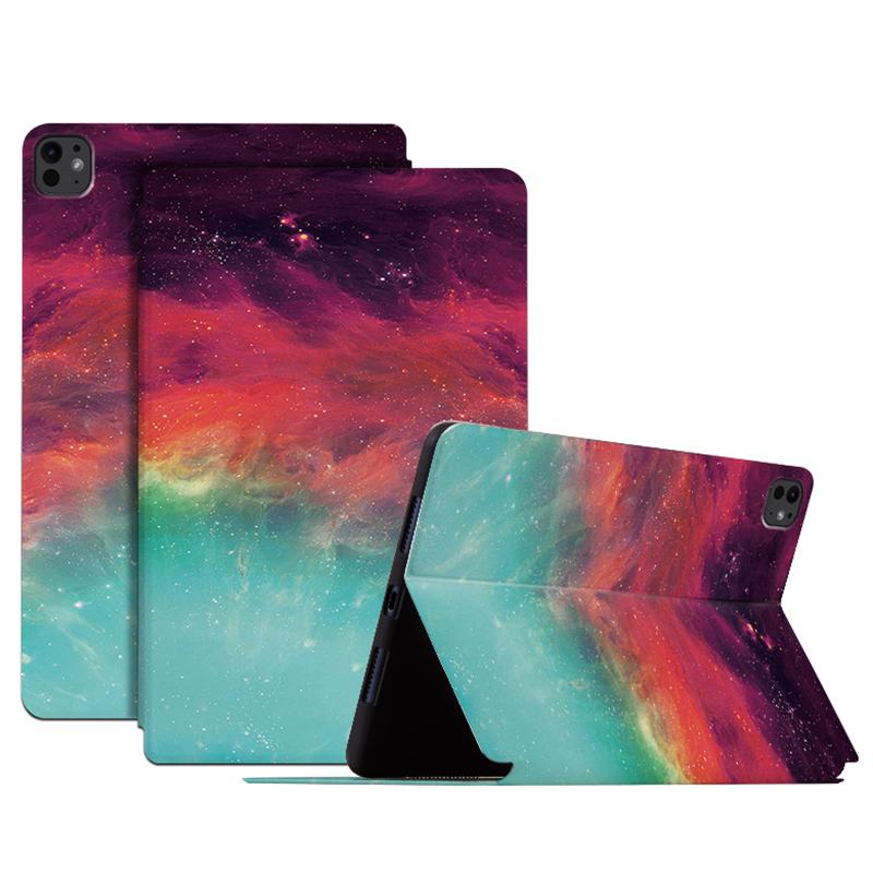 For iPad Pro 11 (2024) Case Pattern Print PU Leather Tablet Flip Cover