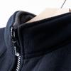 Norwegen Dickes Fleecegefüttertes Warmes Jacke: Doppellagige Baumwolle, Kältebeständig, Stehkragen, Mehrere Taschen, Übergröße.