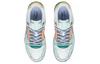Li Ning Leather Fashion Abrasion Resistant Breathable Low Top Skateboard Shoes Men's White Green AGCS199-2