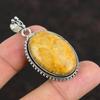 Fossil Coral Natural Gemstone Pendant Handmade Pendant Elegant Jewelry 925 Sterling Silver Pendant Decent Fossil Coral Jewelry Gifts For Mom