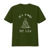Zen Inspired Its a Way of Life T Shirt with Peaceful Buddha Image for Serene Style Vintage Washed Soft Designer Clothes
