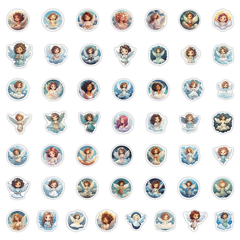 50 Cute Angel Series Waterproof Stickers for Water Bottles & Computers
