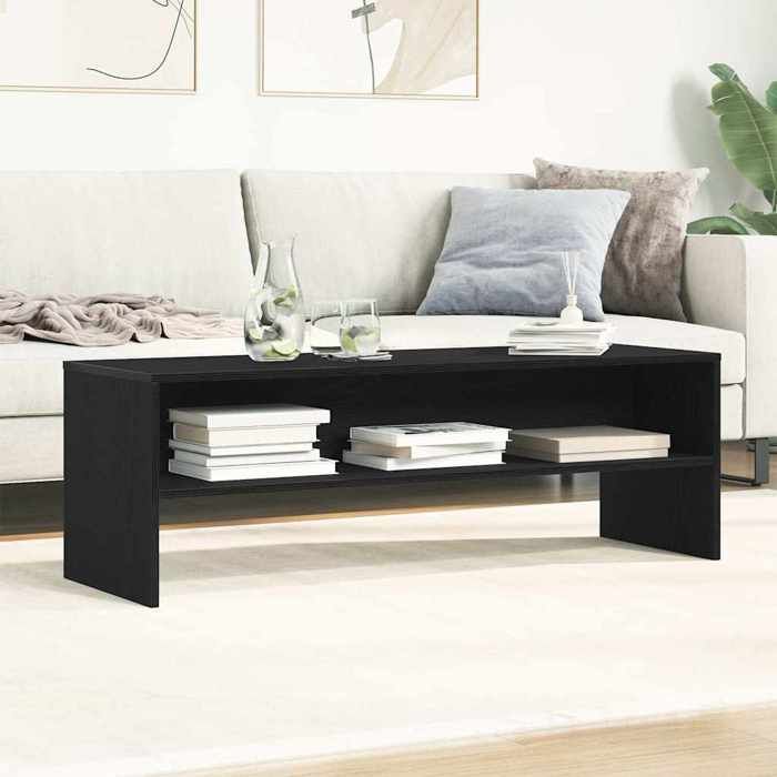 VidaXL TV Cabinet Black Oak 120x40x40 Cm Engineered Wood, TV Bench, Hi-fi Cabinet, Entertainment Center, TV Buffet, 862391