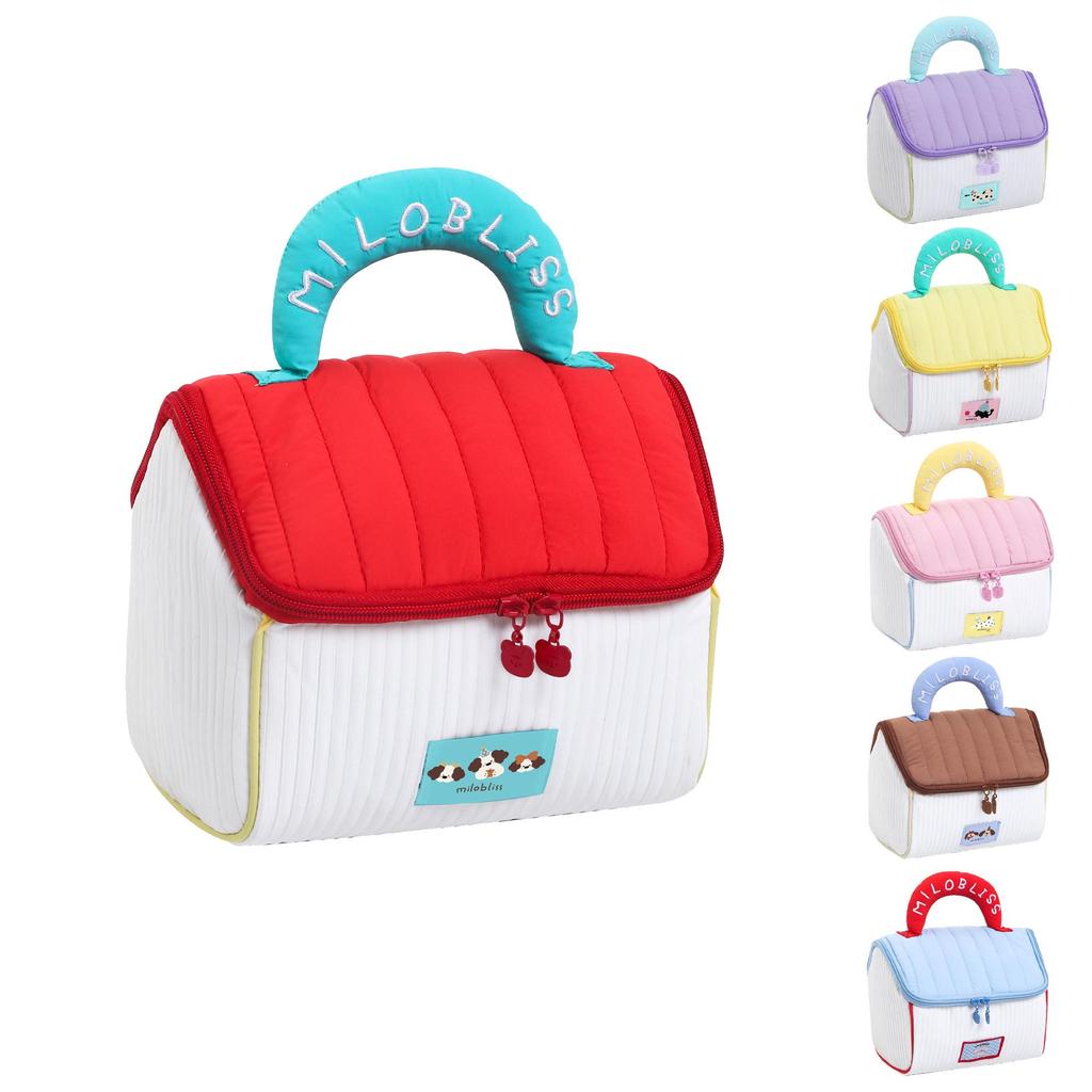 Charming House-Shaped Cosmetic Bag - Large Capacity, Waterproof, Portable Souvenir Storage