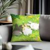 Trending CCartoon Drawingead Cushion Cover Antidustmite Pillowcase Invisible Zipper Silky Short Plush Sofa Cushion Cover