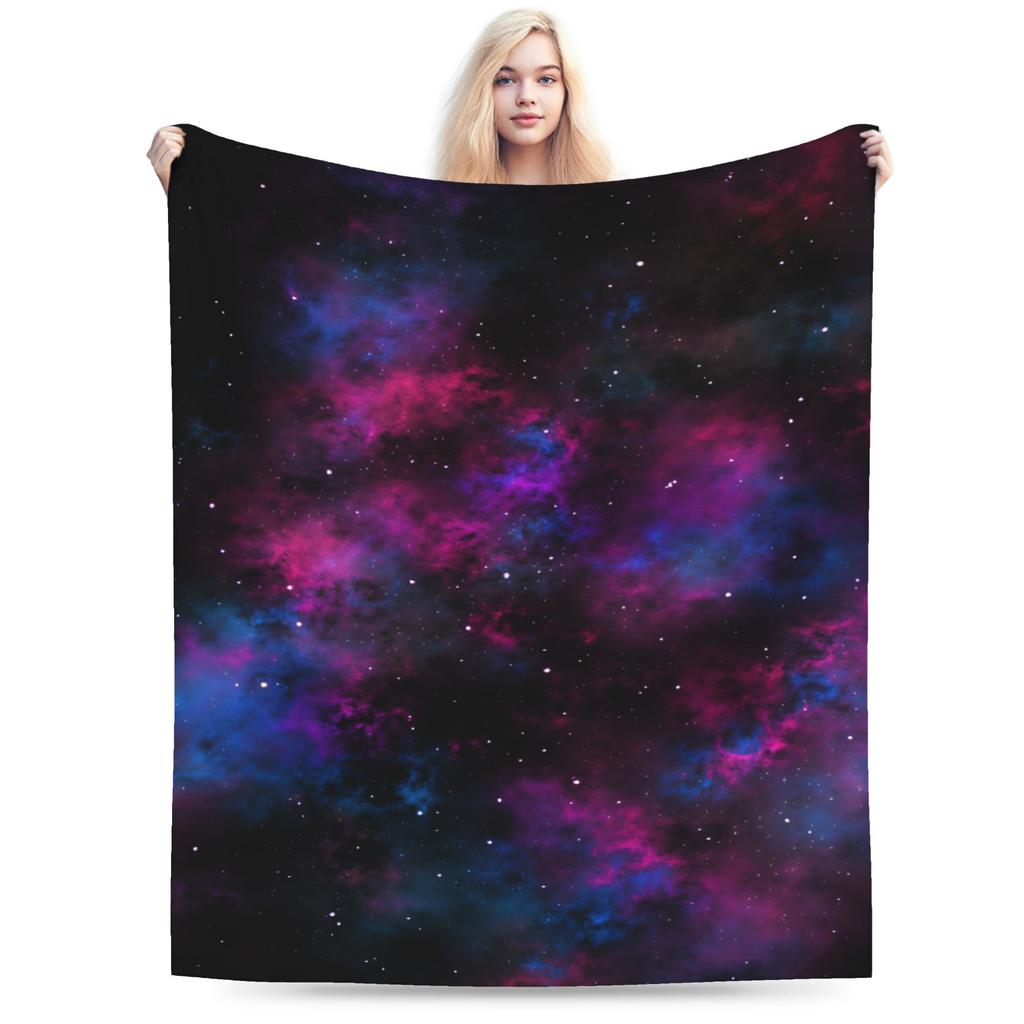 Galaxy Sunglasses  Flannel Blanket Winter  Soft Durable Throw Blanket for Girls Boys Chair Graphic Bedspread Sofa Bed Cover