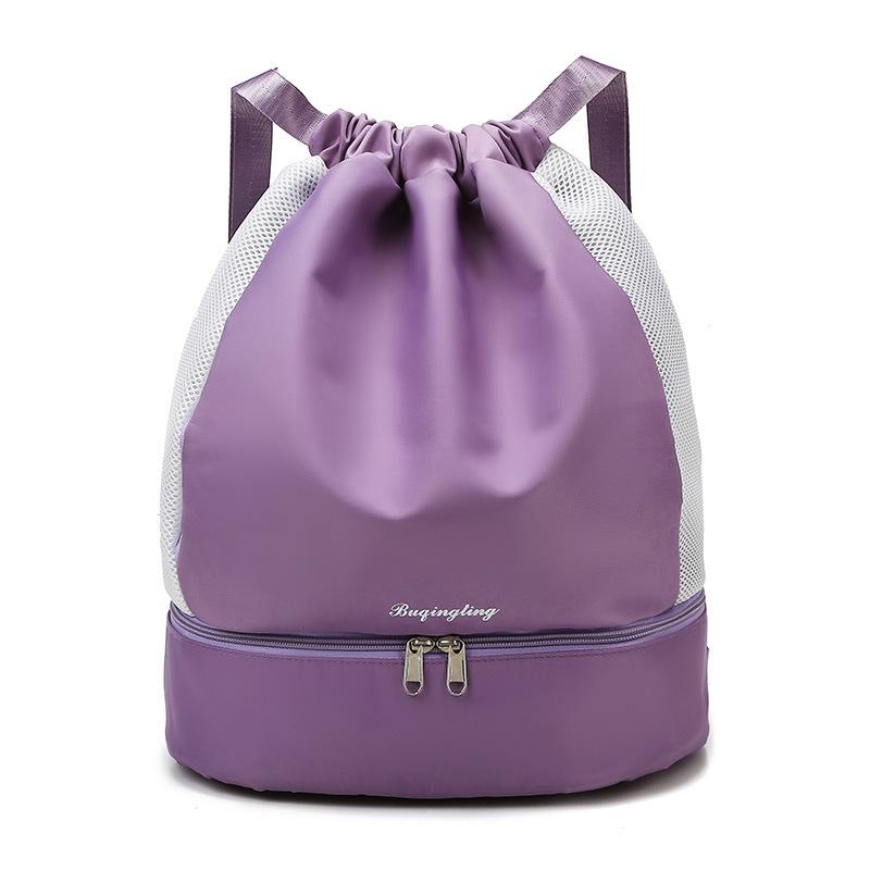 Fitness Bag, Women's New Model, Dry Wet Separation with Shoe Seats, Swimming Bag, Training Bag, Anti Splash Beach Storage Backpack