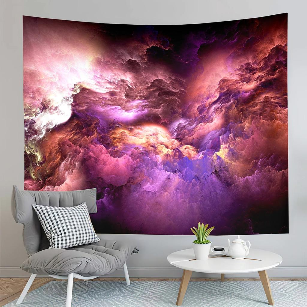 Abstract Tapestry Geometry Cube Tapestry Science Fiction Style Tapestry Creativity Art Tapestries Home Living Room Bedroom Dorm
