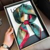 Square Scarf Women‘S Imitation Silk Bandanna Print Shawl Headband Fashion Hair Shawl SpringSummer Luxury Neckerchief Hijab