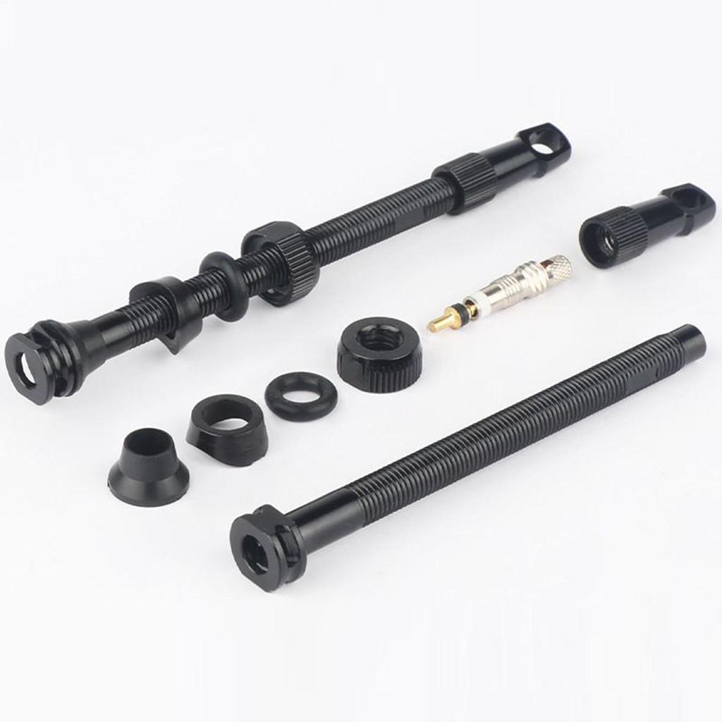 Bike Tire Valve Stem Tubeless Valve Core with Square Base and Washers Wheel Parts for Child Cyclist Sooter Outdoor Men Dirt
