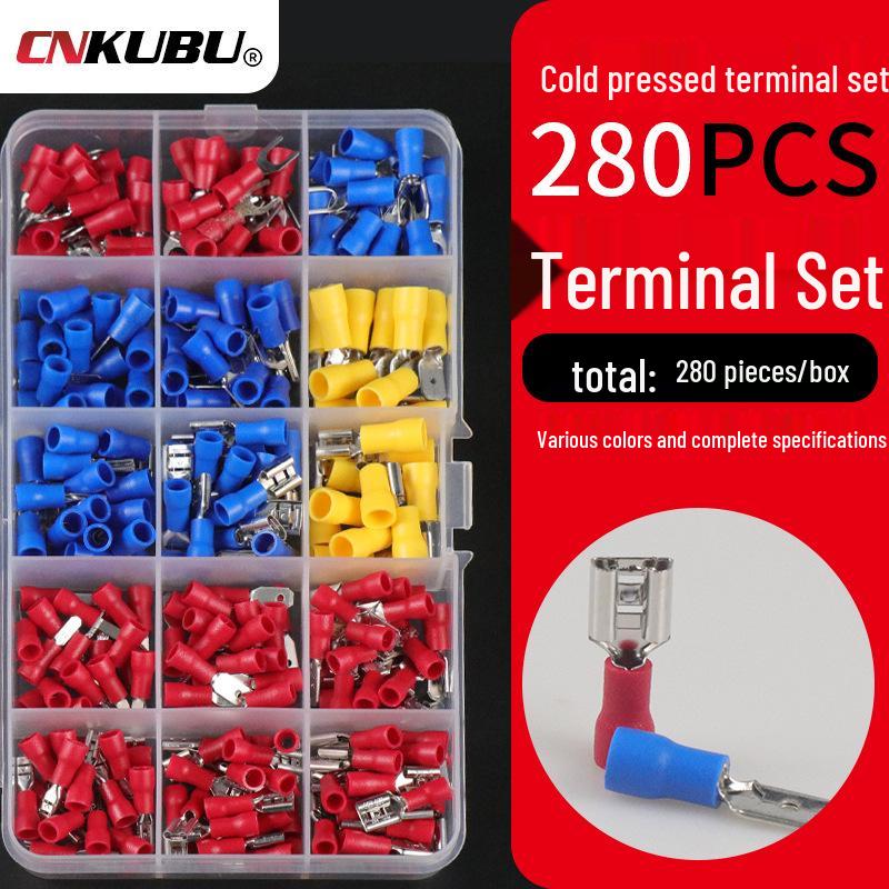 Cold-Pressed Wiring Terminal Set - 280 Pieces | Cross-Border Hot-Selling Product