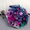 1pc Enchanted Celestial Mandala Automatic Opening and Closing Umbrella, Lightweight 3-Fold, With Cute Cartoon Characters, Suitable for Home, Outdoor a