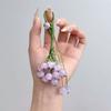 Zinc Zinc Alloy Crystal Grape Phone Chain Elegant Gradient Beads Woven Pendant  Backpack
