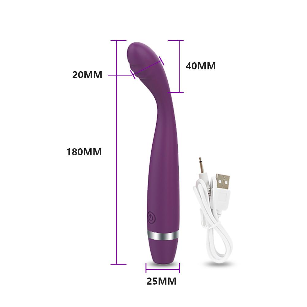 POMFW Clitoris Stimulator Waterproof Soft Dildo Vibrator Masturbator Sex Toys for Women