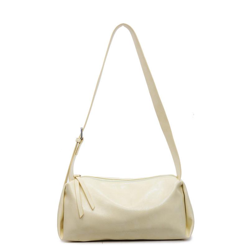 Color Solid Simple Large Capacity Women Casual Shoulder Bag For Daily Use