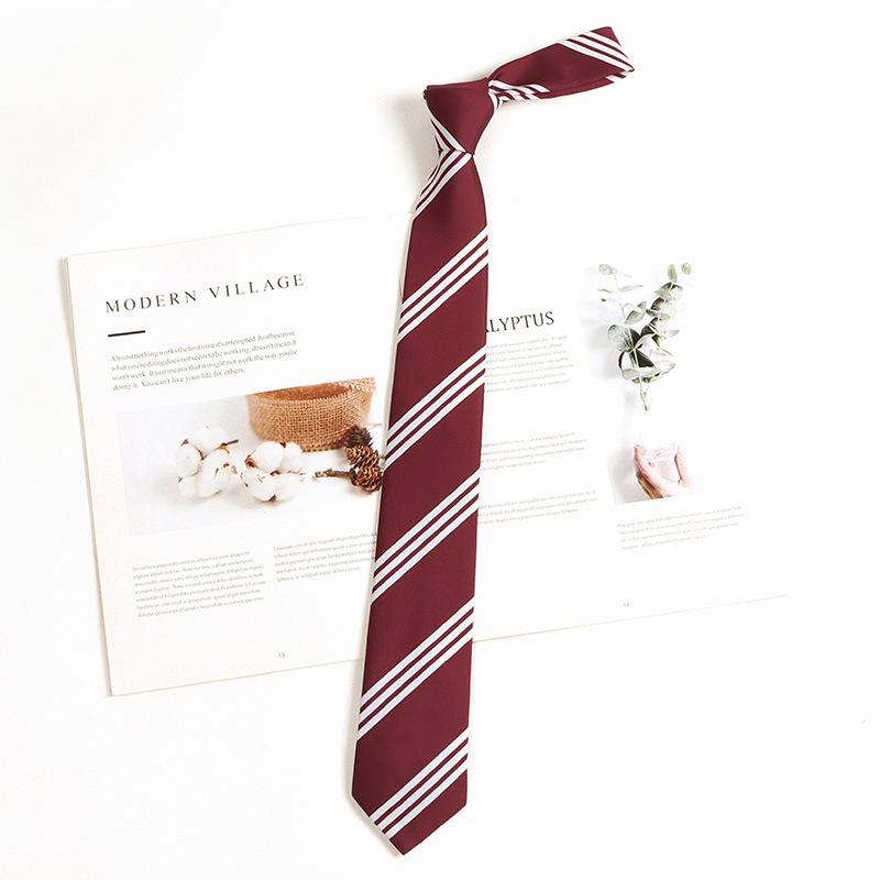 Lemon Sea Salt Plaid School Uniform Tie - Handmade Japanese Academy Style for Men & Women