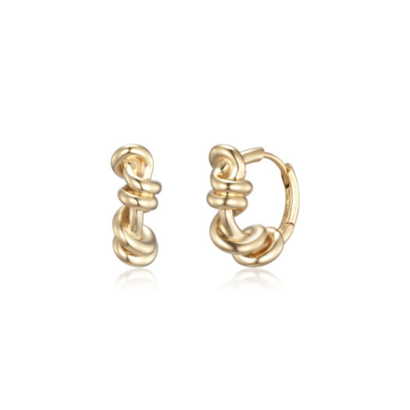 Poery Knot Hoops_Gold