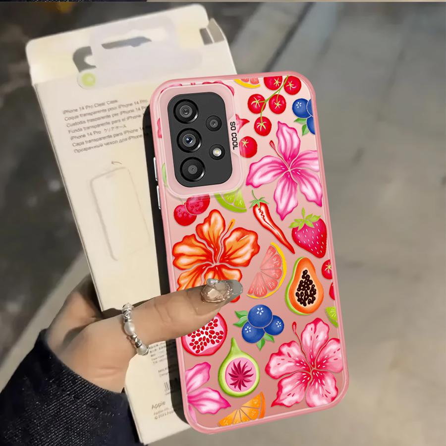Fruit Pattern Phone Cover Case for Samsung Galaxy A17 A20s A21s A23 A31 A26 A15 A16 A13 A14 A12 A24 A25 A35 A34