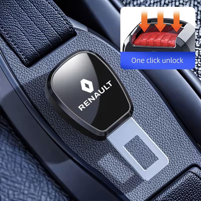 

2026 Hot For Renault Interior Stickers Car Seat Belt Clip Extension Plug Car Safety Seat Lock Buckle For Renault Megane 2 3 4 Tw