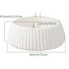 1pc White Christmas Tree Collar Tree Skirt Style Base Cover Rustic Protector Bohemian Artificial Tree Collars for Trees