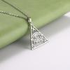 LIKGREAT Vintage Egyptian Egypt Pyramid Women Necklace Evil Eye Triangle Illuminati Pendant Choker Stainless Steel Jewelry