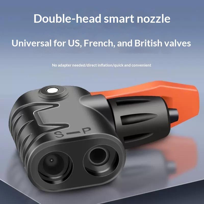 2Pcs Universal Pump Connector Valve Adapter Pump Head For Presta Schrader & Dunlop Valves Bike Air Pump Nozzles