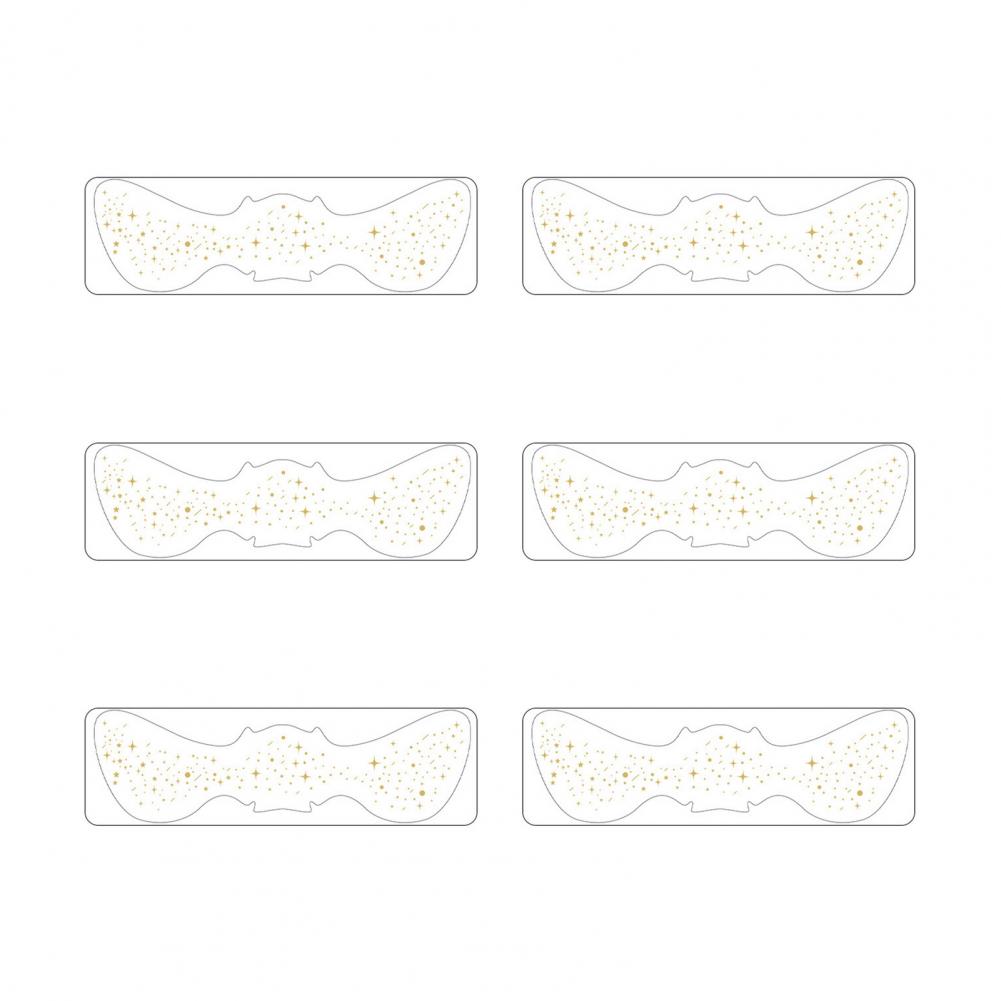 6Pcs Gold Glitter Freckles Face Tattoo Stickers Waterproof Artificial Freckle Patches Shimmering Makeup Speckles Freckle Tattoos
