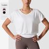Breathable Short-Sleeve Yoga and Fitness T-Shirt