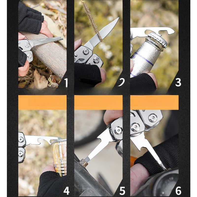 2025 New Product with Locking Multi-function Car Outdoor Portable Combination Multi-purpose Knife Outdoor Gift Tool Folding Pliers