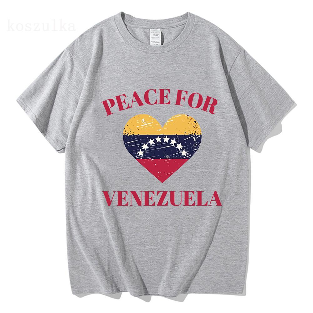 Freedom Venezuela Graphic T-shirt Cotton Short Sleeve Loose Male Tshirts Unisex Hip Hop Streetwear Casual Men Women T Shirt Top